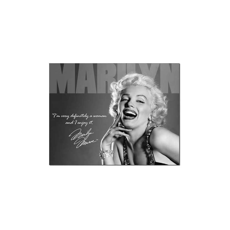 Plechová cedule Marilyn - Definately 40 cm x 32 cm Plechová cedule Marilyn - Definately 40 cm x 32 cm