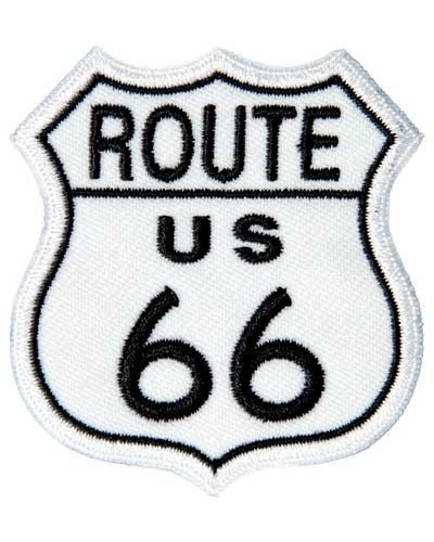 Moto nášivka Route 66 malá 5 cm x 5 cm