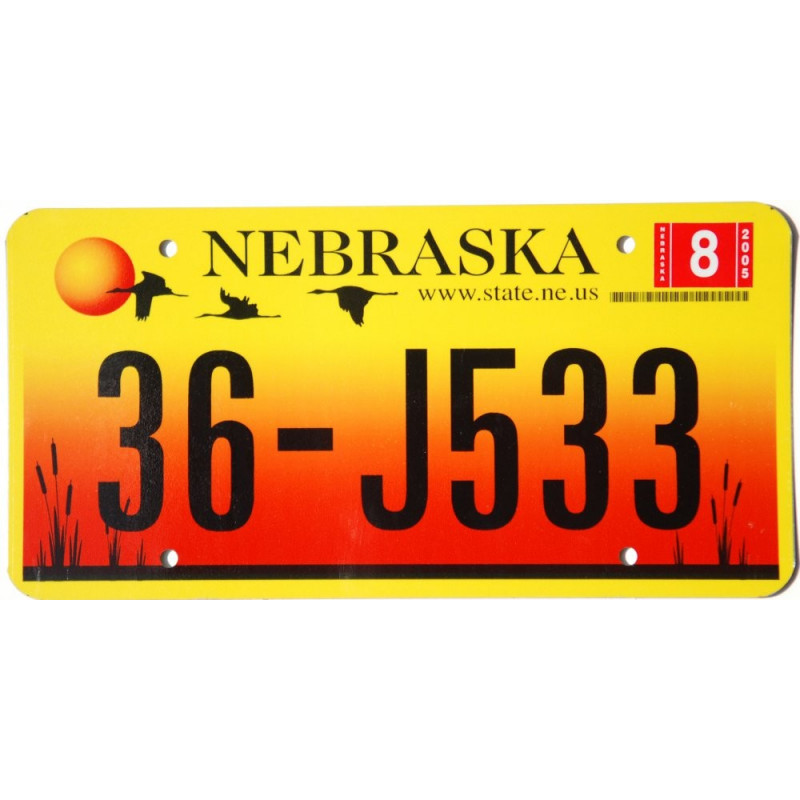 Americká SPZ Nebraska Sandhill Crane Americká SPZ Nebraska Sandhill Crane