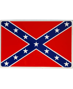 Plechová cedule Confederate Flag 45cm x 30cm v