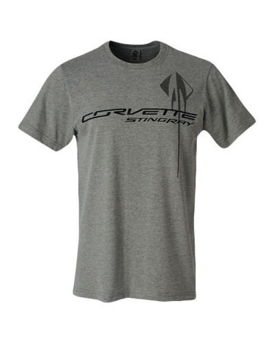 Pánské tričko C7 Corvette Stingray chest logo šedé
