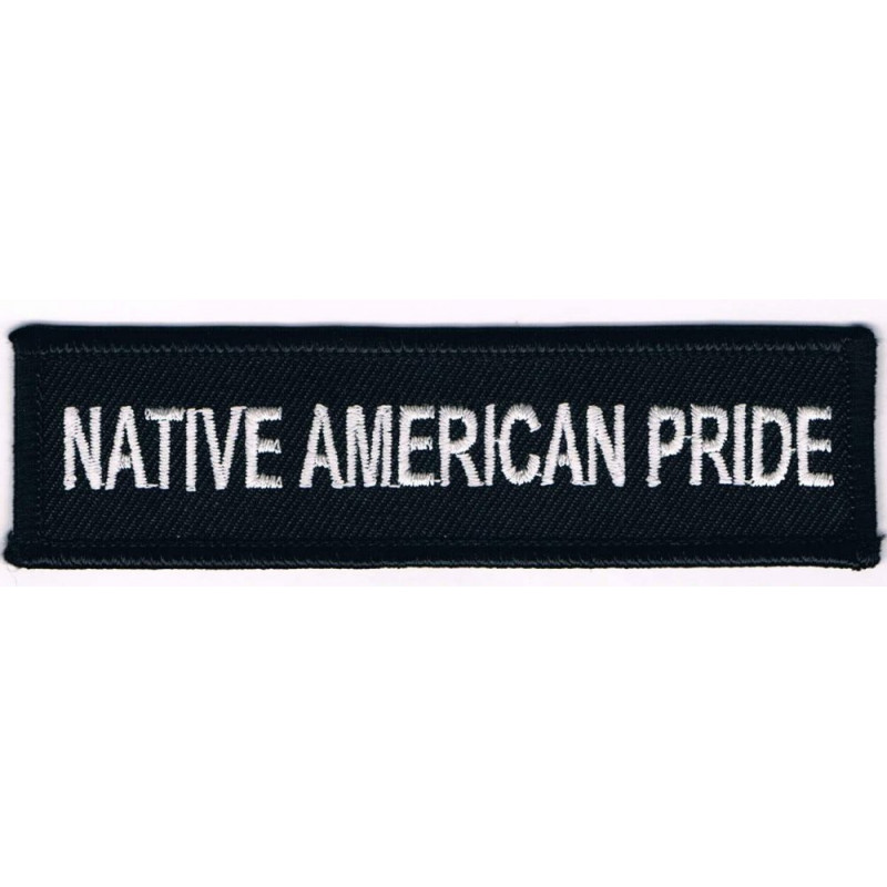 Moto nášivka Native American Pride long 3 cm x 10 cm