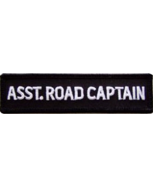 Moto nášivka Asst. Road Captain white 10cm x 2,5cm