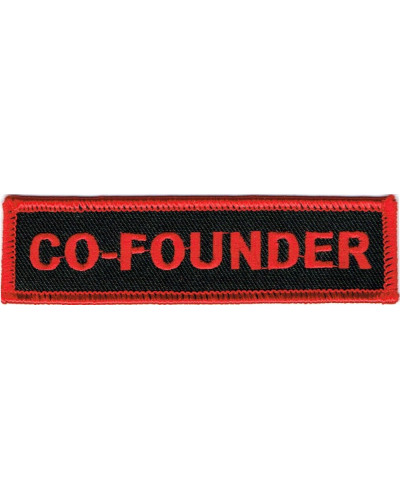 Moto nášivka Co-Founder red 10cm x 2,5cm