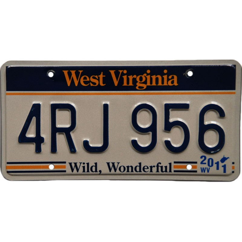 Americká SPZ West Virginia Wild, Wonderful Americká SPZ West Virginia Wild, Wonderful
