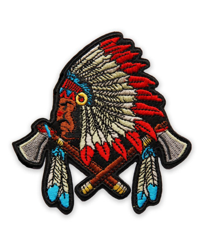 Moto nášivka Indian tomahawk 9cm x 10cm