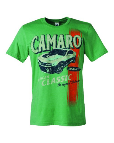 Pánské tričko Camaro american classic reborn zelené