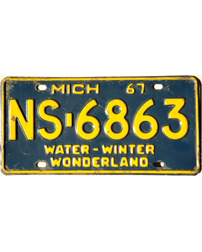 Americká SPZ Michigan-NS-6863