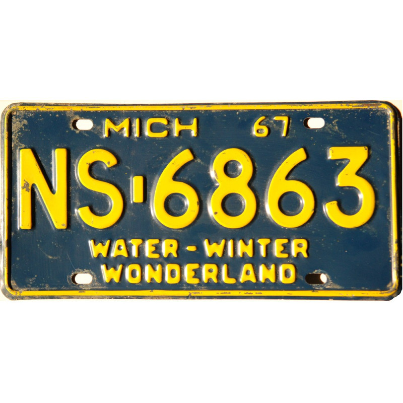 Americká SPZ Michigan-NS-6863 Americká SPZ Michigan-NS-6863