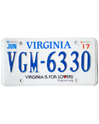 Americká SPZ Virginia for lovers