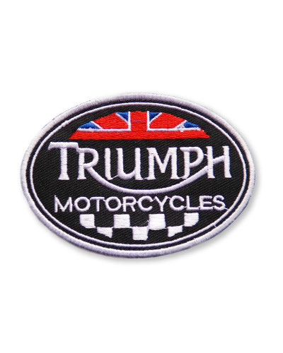 Moto nášivka Triumph oval 8 cm x 6 cm