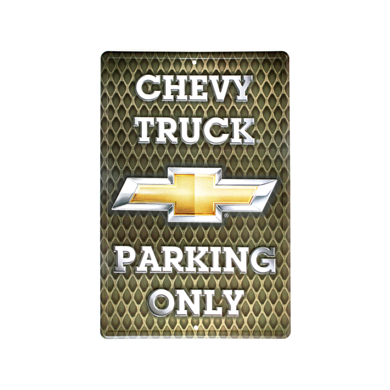 Plechová cedule Chevy Trucks Parking NEW 45 cm x 30 cm