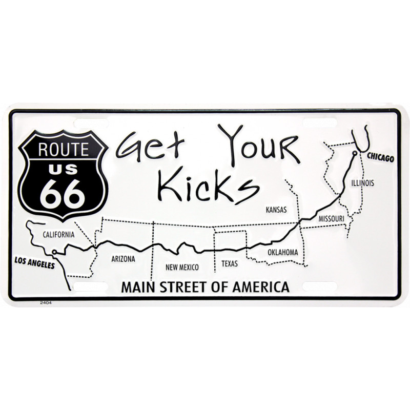 Americká SPZ Route 66 Get your Kicks