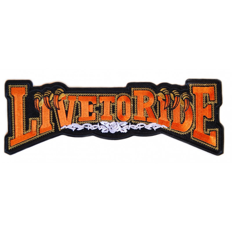 Moto nášivka Live To Ride - XXL na záda