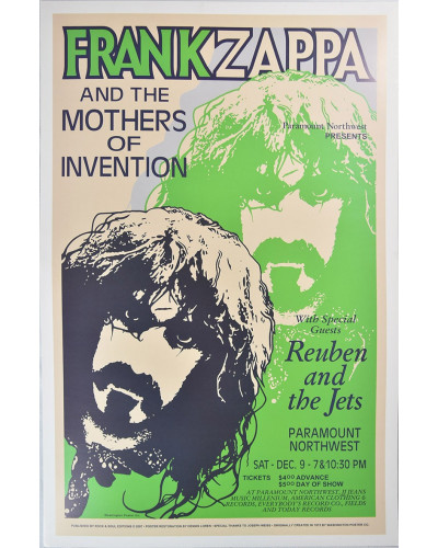 Koncertní plakát Frank Zappa 1972
