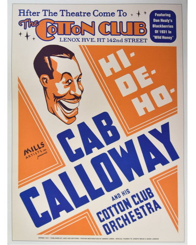 Koncertní plakát Cab Calloway, The Cotton Club, NYC, 1931