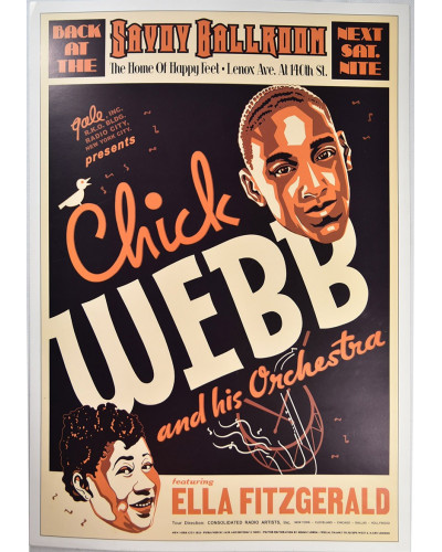 Koncertní plakát Chick Webb, Savoy Ballroom 1935