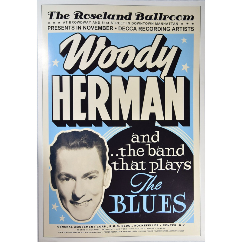 Koncertní plakát Woody Herman, Manhattan 1936