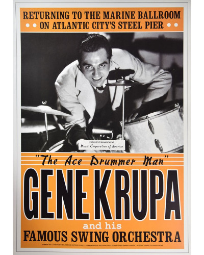 Koncertní plakát Gene Krupa, Atlantic City 1941
