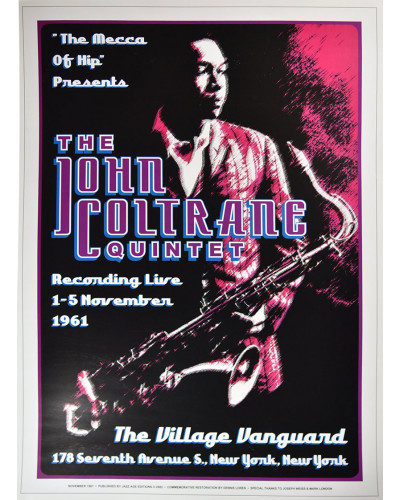 Koncertní plakát John Coltrain, New York 1961