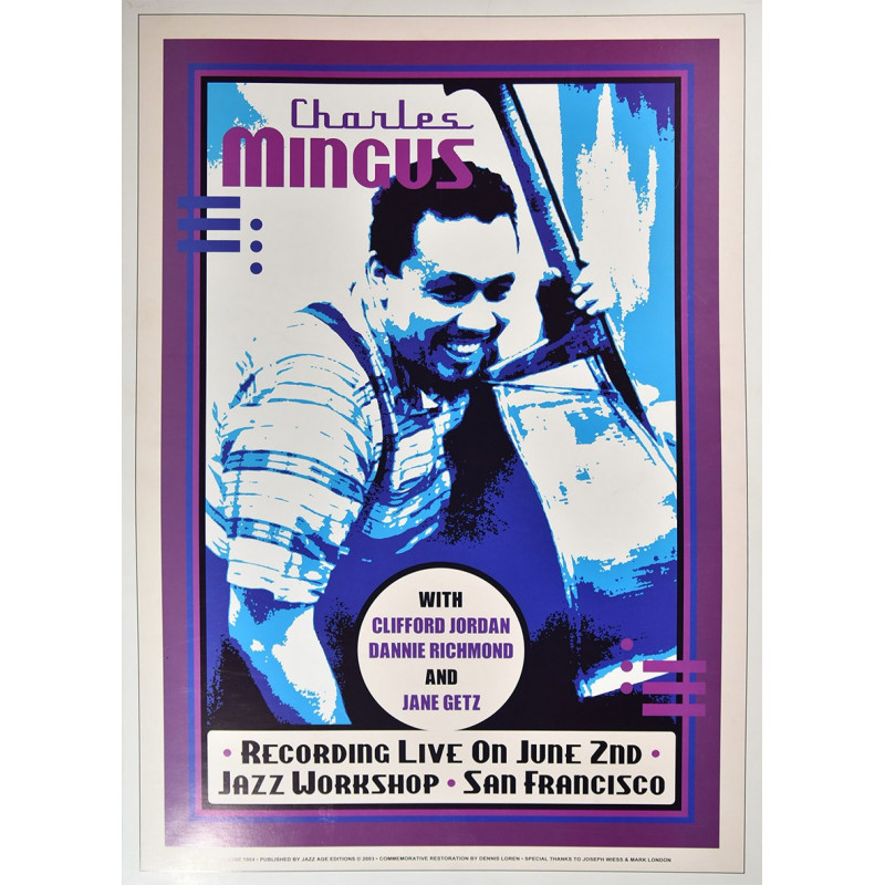 Koncertní plakát Charles Mingus, San Francisco 1964