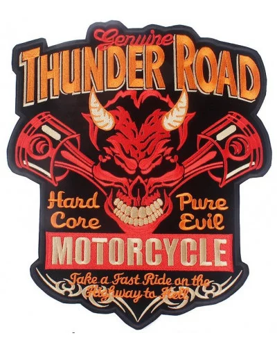 Moto nášivka na záda Thunder Road- XXL