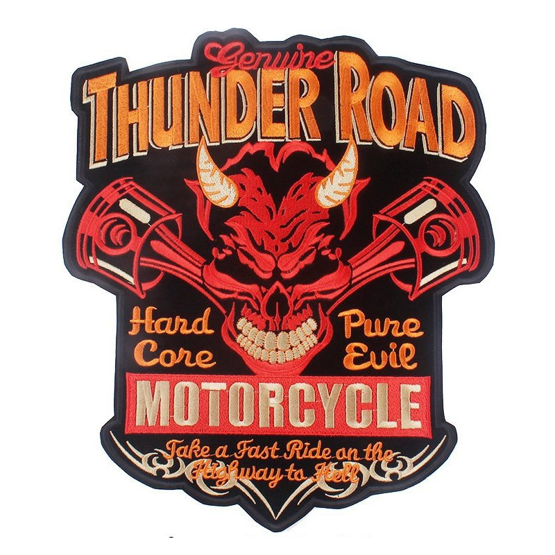 Moto nášivka na záda Thunder Road- XXL