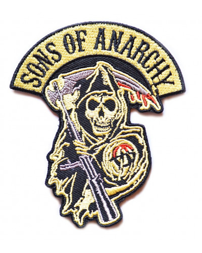 Moto nášivka Sons of Anarchy reaper 10cm x 8cm