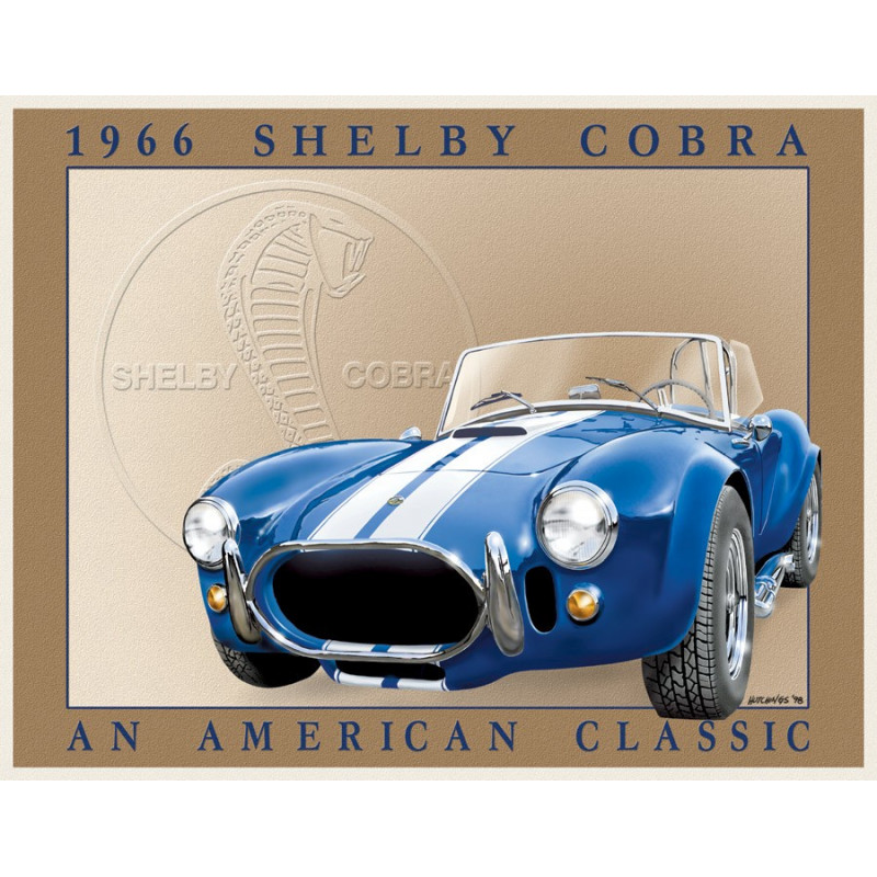 Plechová cedule Shelby Cobra 32 cm x 40 cm Plechová cedule Shelby Cobra 32 cm x 40 cm