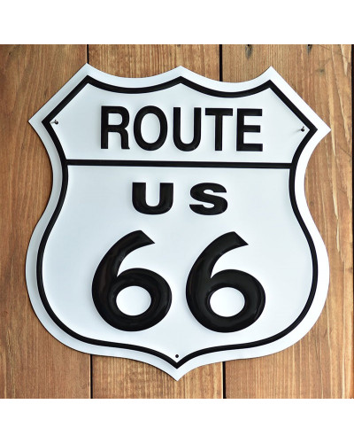 Plechová cedule Route 66 Shield 27 cm x 27 cm p