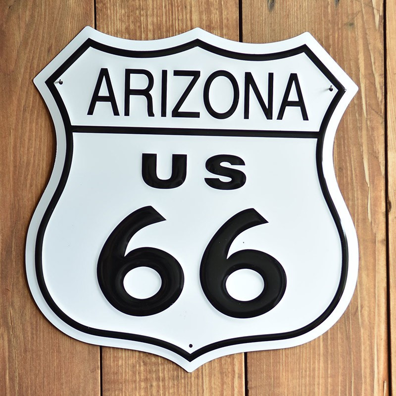 Plechová cedule Route 66 Arizona Shield 27 cm x 27 cm p Plechová cedule Route 66 Arizona Shield 27 cm x 27 cm p