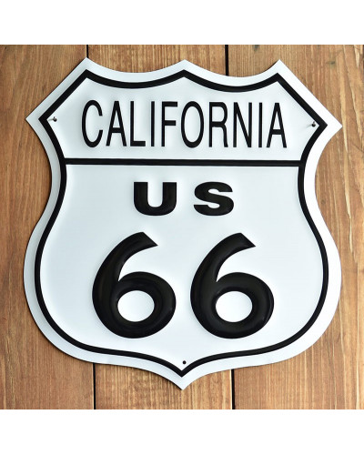 Plechová cedule Route 66 California Shield 27 cm x 27 cm p