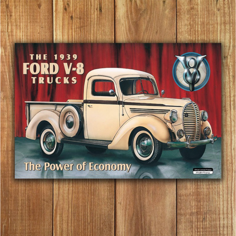 Plechová cedule FORD PICK-UP - 1939 p Plechová cedule FORD PICK-UP - 1939 p