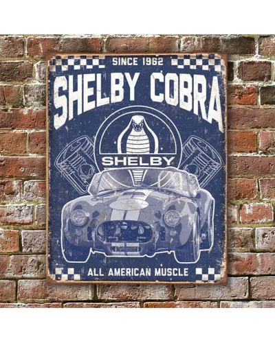 Plechová cedule Shelby - American Muscle 40 cm x 32 cm w