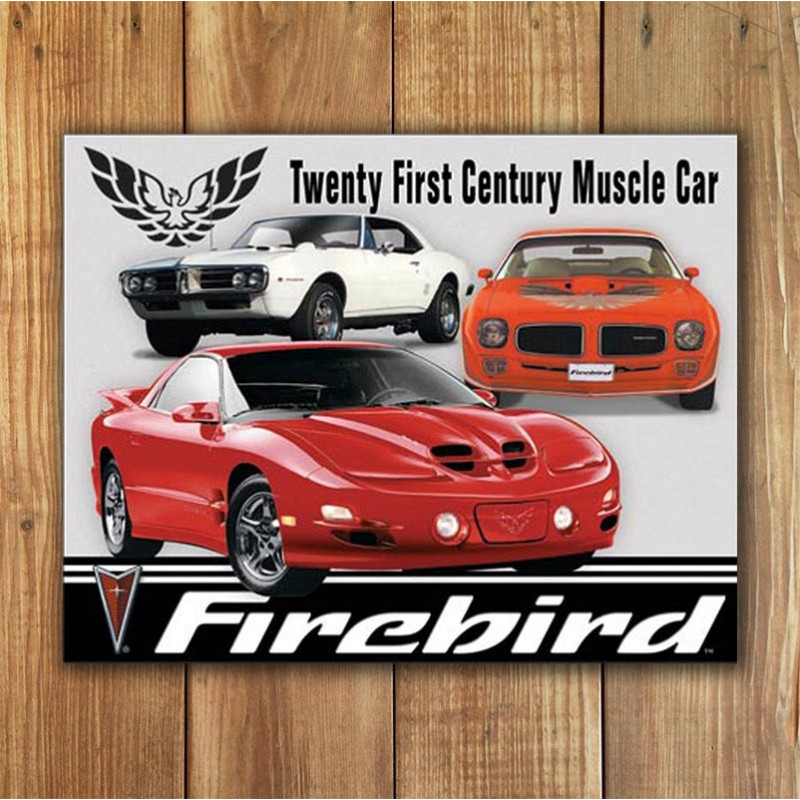 Plechová cedule Pontiac Firebird Tribute 40 cm x 32 cm w Plechová cedule Pontiac Firebird Tribute 40 cm x 32 cm w