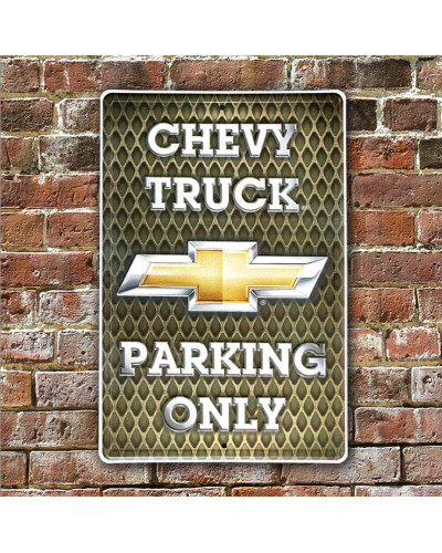 Plechová cedule Chevy Trucks Parking NEW 45 cm x 30 cm w