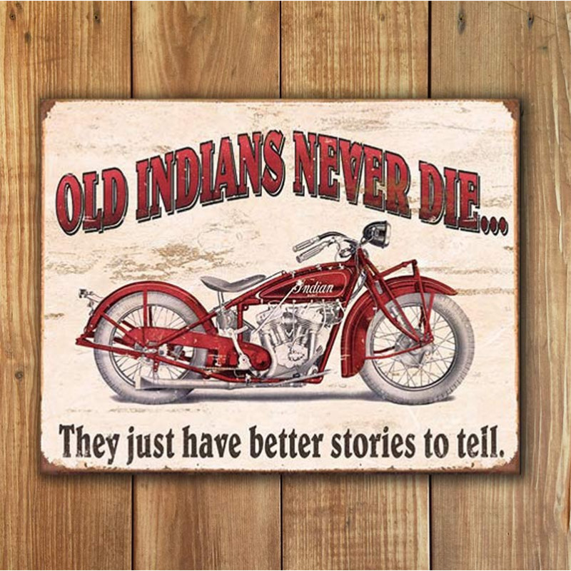 Plechová cedule Indian - Better Stories 40 cm x 32 cm w Plechová cedule Indian - Better Stories 40 cm x 32 cm w