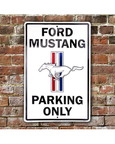 Plechová cedule Ford Mustang Parking 30cm x 45 cm w