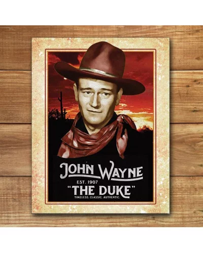 Plechová cedule John Wayne - Classic 32cm x 40cm