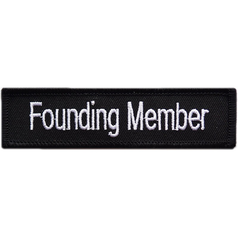 Moto nášivka Founding member 10cm x 2,5cm