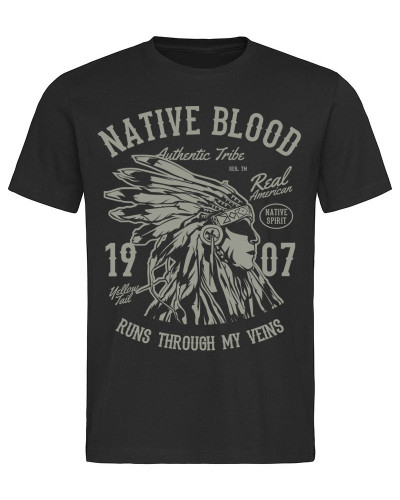 Pánské tričko Native Blood černé