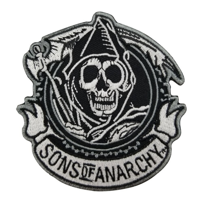 Moto nášivka Sons of Anarchy round 8cm x 8cm