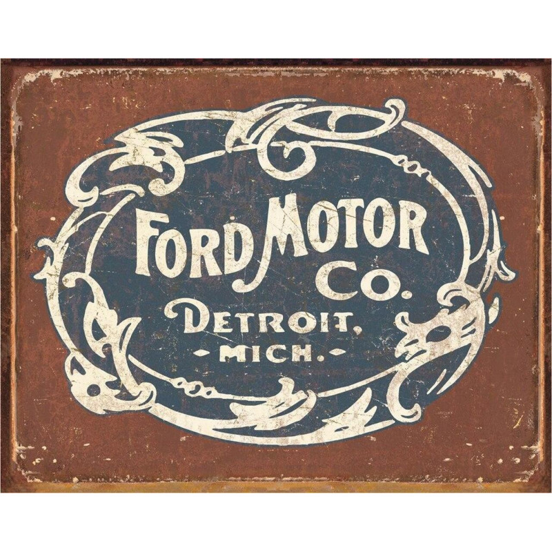 Plechová cedule Ford - Historic Logo 32cm x 40 cm