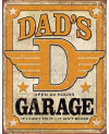 Plechová cedule Dads Garage 40 cm x 32 cm
