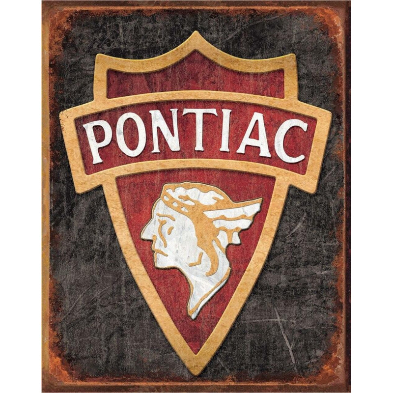 Plechová cedule 1930 Pontiac Logo 40 cm x 32 cm