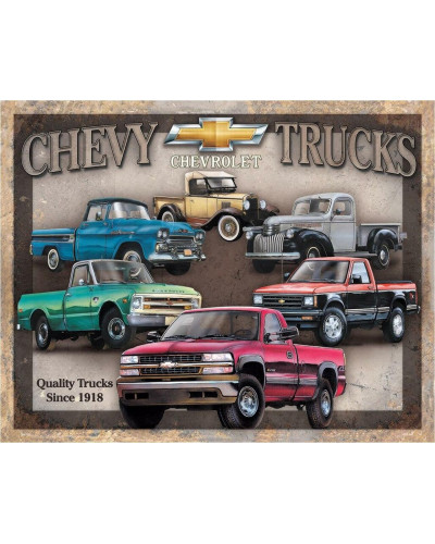 Plechová cedule Chevy Trucks Tribute 40 cm x 32 cm
