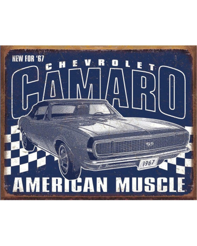 Plechová cedule Camaro - 1967 Muscle 40 cm x 32 cm