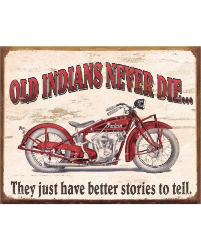 Plechová cedule Indian - Better Stories 40 cm x 32 cm