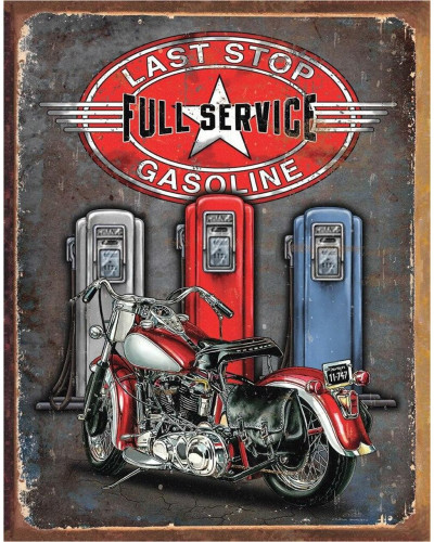 Plechová cedule Legends - Last Stop 32cm x 40 cm