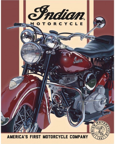 Plechová cedule Indian - 1948 Chief 40 cm x 32 cm